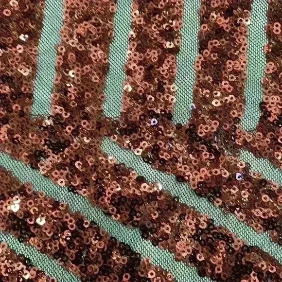 Curtain Call Teal with Black Sequin Overlay Jazz Dance Costume Dress J5246 - Picture 14 of 16